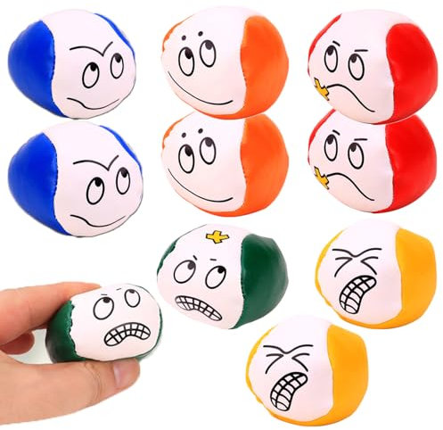 YIMINI 10er Set Jonglierbälle für Anfänger & Profis - 5 Bunte Mini Beanbags (Kinder & Erwachsene) - Ideal für Jonglier-Training, Zirkus-Party & Geschicklichkeitsspiele