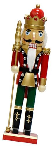 Javoryxh Schiaccianoci di Natale Ornamento Legno Schiaccianoci Soldato Puppet Decorazioni Per Figure di Natale