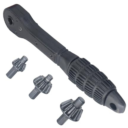 Chiave a cricchetto per mandrino da trapano, strumento di serraggio per mandrino, chiave per morsetto per trapano, in acciaio, per trapano a 3 ganasce, set di chiavi per mandrino multi-dimensione, per