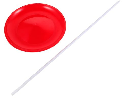 Gatuida Jonglierteller Kunststoff Mit Stäben Für Kinder Und Erwachsene Zirkusspielzeug Jonglierteller Satz Für Zirkus Bühne Und Straßenvorführungen