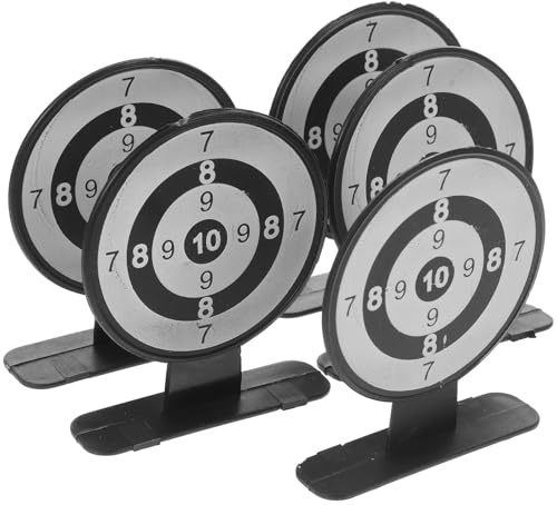 WEKAMOS 10 Unidades De Dianas Reutilizables De para Pistola De Gomas Accesorios Divertidos para Juego Infantil Y Juguetes para Dianas Redondas Negras 5 Grandes