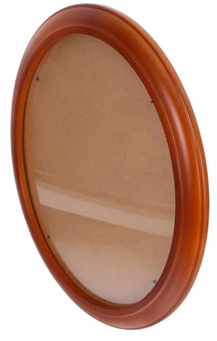 FUTUREORYY Cornice Ovale in Legno Vintage da Appendere alla Parete per Foto, Design Semplice e Resistente, Protezione e Decorazione per Camera da Letto