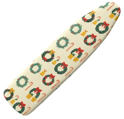 Copriasse da Stiro 140x45 Giallo Verde Elastico Universale per Tutte Le Assi da Stiro, Resistente al Calore - Cordoncino di Fissaggio e Stretch-System - Facile da Cambiare
