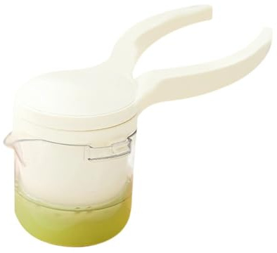 Presse-agrumes à main - Outil de cuisine idéal pour la cuisine et le rangement - Manuel et citron - Dimensions : 7 x 9 cm - En silicone - Beige