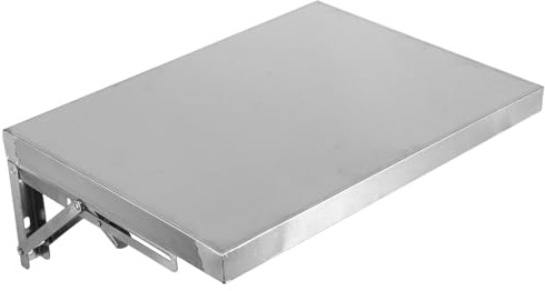 Anneome Étagère Pliante Murale en Acier Inoxydable 40 X 29,7 Cm, Support Rabattable Multifonction Cuisine et Salle de Bain, Rangement Mural Compact et Robuste, Optimisation D’espace