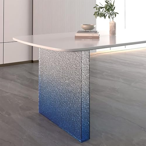 1 st Akryl Bordben, Set Moderna Flytande Skrivbord Ben, DIY-projekt, 8mm Tjock Panel för Stabil Stöd för Matsals- och Soffbord(Blue,40x70cm/16x28in)