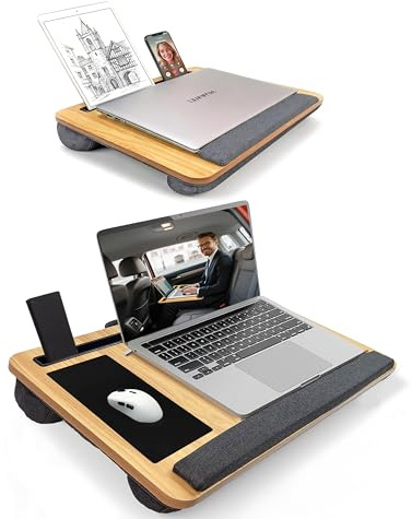 Yaong Gauo Lap Desk Tray 21.65x13.4 for Laptop with Cushion and Lapdesk Table 15.74 x 13.4 for Lap Painting Reading