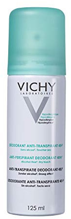Vichy, Déodorant Aérosol Anti-Transpirant 48H, Transpiration Intense, Sans Alcool, Toucher sec, 125ml