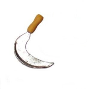 Krippenzubehör, Sichel, Länge 5cm