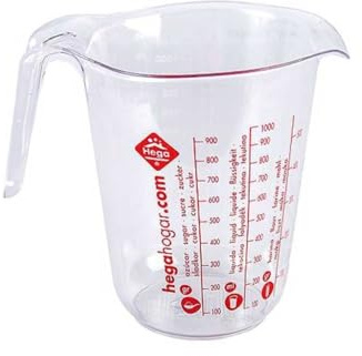 Italiawebstore Caraffa Graduata Effetto Cristal 1 LT PLASTICA