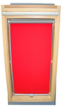 Easy-Shadow Hochwertiges Abdunkelungsrollo Rollo Thermo rot / signalrot für Velux DKL/RHL-EP GGL,GPL,GHL,GTL,GXL,GDL 308 ALU // Maßanfertigung