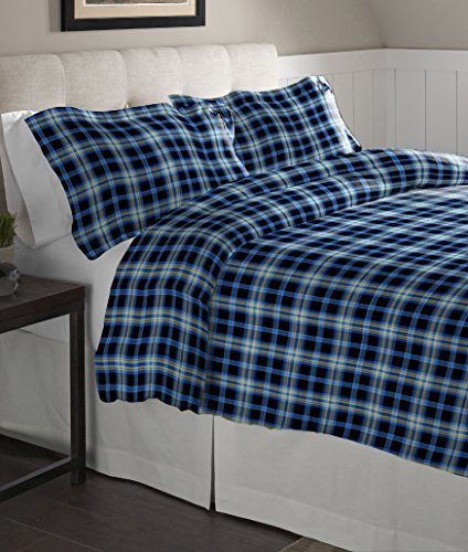 Pointehaven Flannel Oversized Duvet Set, Twin, Ashby Plaid
