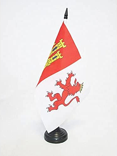 AZ FLAG bordsflagga provinsen Cáceres 21 x 14 cm - liten kontorsflagga Caceres i Estremadura 14 x 21 cm