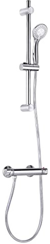 Strohm TEKA - Columna de ducha termostática INCA PRO. Grifo termostático, ducha 3 modos, flexo anti-twist