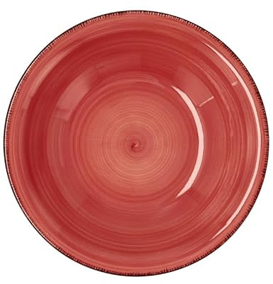 Quid Plato Hondo Vita Cerámica Rojo (ø 21,5 cm) (12 Unidades)