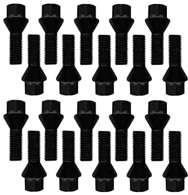TRACER 20 bulloni per ruota conici 60° M12 x 1,25 28mm compatibili con Alfa Romeo, Peugeot, Fiat, Citroen