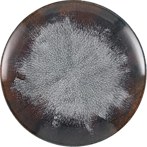 Hazel & Bos Juntos - Juego de platos (6 unidades, porcelana, 24 cm, para postres y desayunos)
