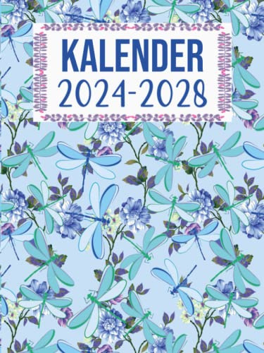Kalender 2024-2028: Terminplaner, 60 Monate, von Januar 2024 bis Dezember 2028, Monatsplaner, 1 Monat auf 2 gut organisierten Seiten Kalender 60 ... bis Dezember 2028, originelles Geschenk A4