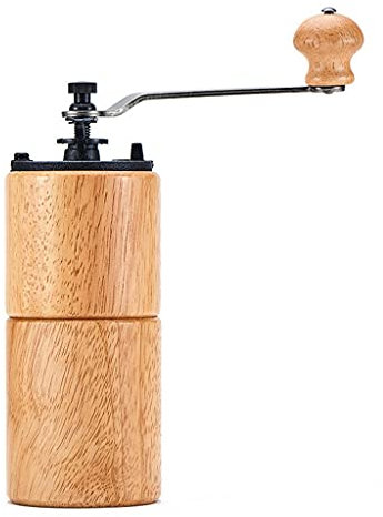 Macinacaffè Macina caffè Macinacaffè Manuale, macinino da caffè Burr con impostazioni Regolabili, macinacaffè a Mano in Legno macinata con ghisa in ghisa Macinacaffe Macinino da caffè (Color : B)