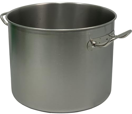 Sicignano | Pentola Acciaio Inox Daisy Uso Alimentare Ø36 cm, 2 Manici, Fondo Induzione - per Fornello Gas Piastra Elettrica Piano Vetroceramica Induzione - Lavabile in Lavastoviglie, Made in Italy