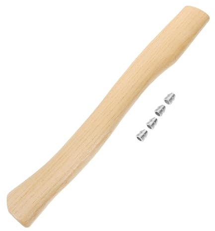MERRYHAPY Axtstiel Holzgriff Ersatzgriff 38cm Ergonomischer Griff für Beil und Axt Glatte Oberfläche Geeignet für Brennholz Gartenarbeit Outdoor Aktivitäten Langlebiges Holzmaterial