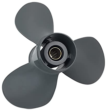 CAXUMO 35–60 PS 11 3/8 x 12 P Boot Außenbordpropeller grau 3 Klingen 13 Spline Zahn Marine Teile Propeller Außenborder