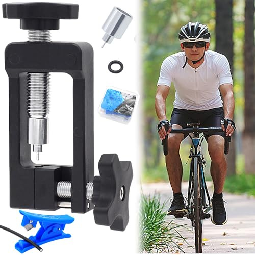 SUQ Needle Driver Insertion Tool, Nylon Material, Bicycle Hydraulic Hose Fitting Insert Tool, with Hydraulic Hose Cutter Nylon Insert Tools, for Mounting Needle Bars Mountain Bike Road Bicycle