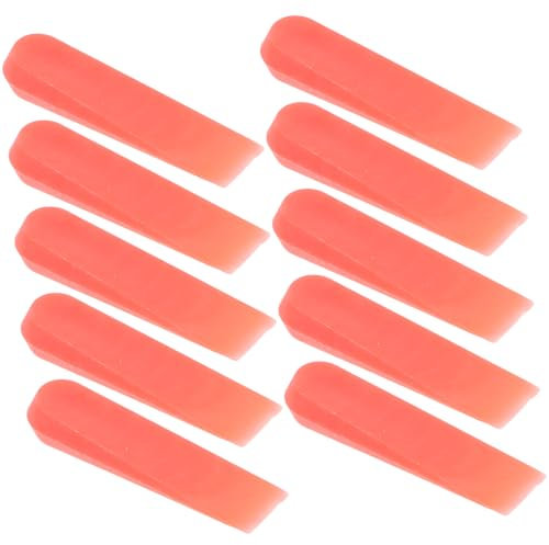 KONTONTY 100pcs Tile Leveling Wedges and Spacers Set Red 5mm Plastic Adjustable Tile Spacer Clips for Ceramic Floor and Wall Installation Tiling Tools