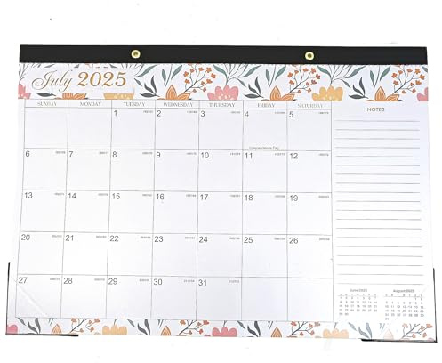 Large Wall Calendar 2025-2026, 18 Month Wall Calendar 43 x 30.5 CM,Large Desk Calendar Runs From July 2025 - December 2026 for Home Office Planning