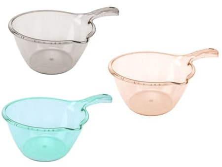 KICHOUSE 3pezzi Mestolo Cucina Per Acqua Di Palette Di Trasparente Pratiche Per Uso Domestico Da Cucina Lisci e Sicuri Da Usare