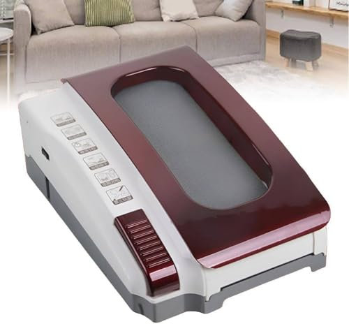 Cireuse à chaussures intelligente, machine de nettoyage automatique des semelles par induction, mode de purification de l'eau 5S et double alimentation,pour hall d'entrée d'hôtel,Red