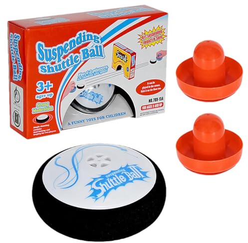 Air Hockey Hovers Pucks - Indoor Gamings Accessory, Kids Hockey Equipment | Rechargeable Hovers Disc Toy, Led Light Hover Puck, Family Party Playtime Activity, Safe Edge Protective Design