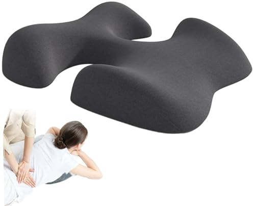 Obelunrp Breast Pillow for Massage Memory Foam Hollow Chest Supportive Breast Pillow for Massage Table, Travel, Sleeping, Removable and Washable, Bolster, for