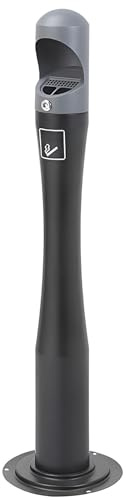 Enpvneer Posacenere da Pavimento, Portacenere Colonna da Esterno, Colonna di Fuliggine da Esterno, Portacenere Colonna for Cenere Verticale, per La Casa, All'aperto, Bar, Ufficio(Color:Nero)