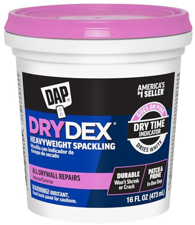 DAP DryDex Dry Time Indicator Spackling, Pink/White, 16 Oz (7079812348)
