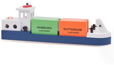 New Classic Toys – Harbor Line – lastkran med 2 behållare