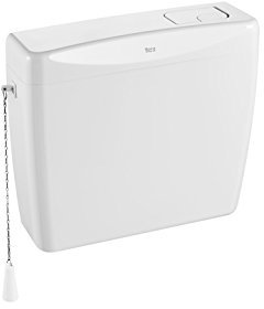Roca,Universal,Cisterna alta/semi alta de plástico de doble descarga 6/3L para inodoro de tanque alto,A890200000