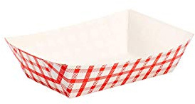 Karat Paper Food Trays Disposable [2 LB - 1,000 ct] Sturdy Food Boats, Leak Resistant | Ideal for Snacks, Nachos and Finger Foods