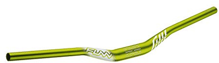 Funn Full On Riser Lenker, Klemme 35mm, Breite 785mm, Rise 30mm (Grün) | AL6061 dreifach konifiziert, wenig Backsweep, sandgestrahlt eloxiert, für Trail, Enduro, MTB, BMX und Straße