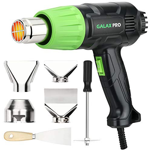 GALAX PRO 2000W Heißluftgebläse Heißluftfön mit 2 Temperatureinstellungen-Module, 4 Düsen, Einstellbare Temperatur,zum Löten, Schrumpfen, Stripping Paint