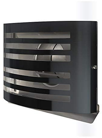 Premium Abluftgitter Lüftungsgitter Küchenabluftgitter Dunstabzugsgitter Anschlussstutzen Edelstahl Überdruckgitter mit isolierter Rückstauklappe (125mm, Schwarz RAL7021)