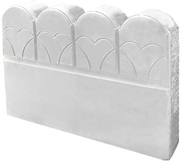 HEMOTON Stampo Per Mattoni in Cemento 15.7X9.8X2 Pollici Strumento Plastica Per Recinzione Giardino Cortile Fai Da Te Per Blocchi E Cordoli Decorativi