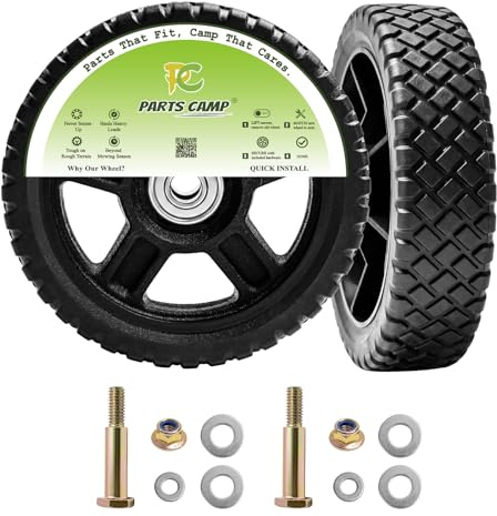 Parts Camp Kit di ruote per tosaerba da 17,8 cm per tosaerba a spinta (set da 2)