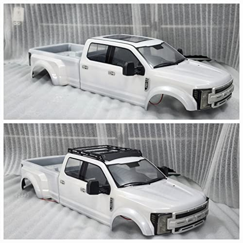 H-TECH RC CNC Aluminum Metal Roof Rack Kit for CEN Racing Ford F450 SD 1/10 RTR Custom Dually Truck