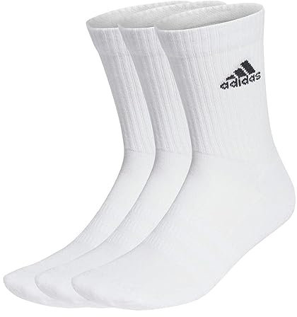 adidas Cushioned Sportswear Crew Socks (3-Pack) - 46-48 White