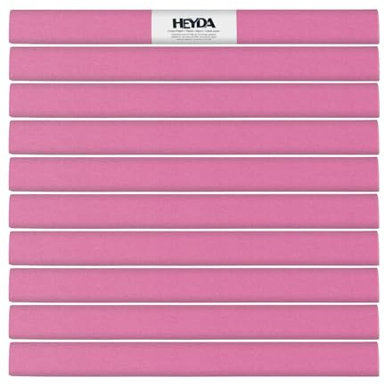 Krepp-Papier farbfest, 50 x 250 cm, 32 g/qm, 10 Rollen, Pink