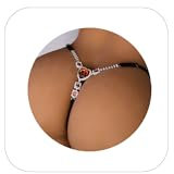 STONEFANS Sexy Strass, Stringtanga, Kristall, Taille, Bauch, Bikini, Körperkette, Schmuck, G-String-Kette für Damen, free size, Glas, Kristall