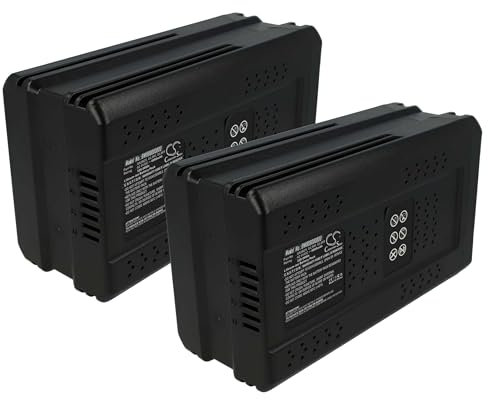 vhbw 2x batteria sostituisce Greenworks GL600, GL900 per rasaerba attrezzo giardinaggio 4000mAh 82V Li-Ion