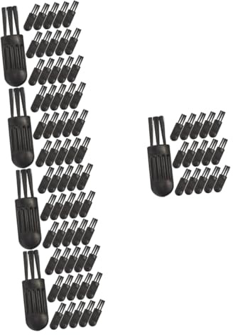 MAGICLULU 5 Sätze Barthaarreiniger Mini-reinigungsbürste Elektrische Ersatzbürste Gesichtspeeling Pp-material Ergonomischer Griff 100 Stück * 5