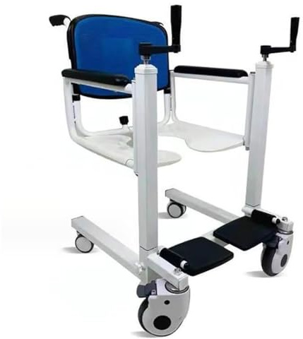 toilettenstuhl für senioren,toilettenstuhl fahrbar,wheelchair,Manueller Patientenlifter,Patientenlifter Patienten Transfer Lift Stuhl,mit 180° geteiltem Sitz A